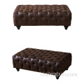 Tufted Chesterfield Ottoman लिविंग रूम फर्नीचर